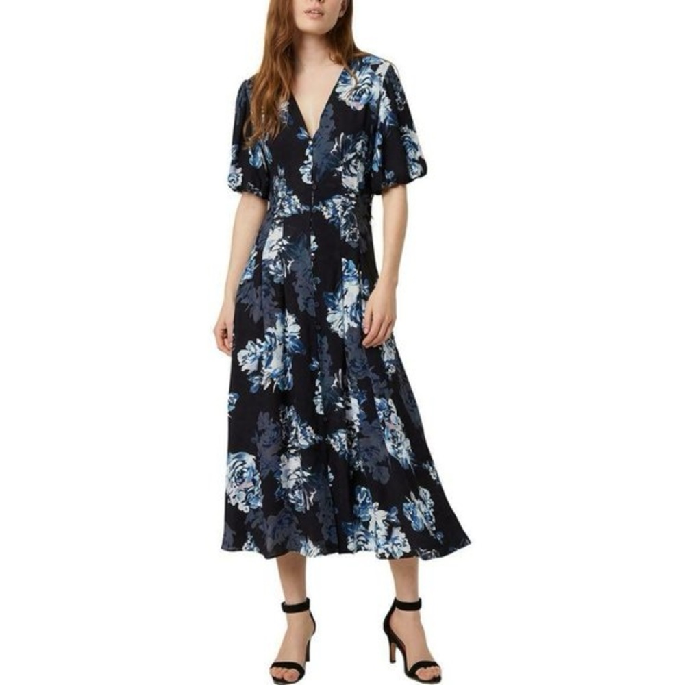 French Connection Navy Floral Maxi Dress